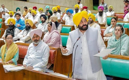 ਪੰਜਾਬ ਵਿਧਾਨ ਸਭਾ: ਸੰਜੇ ਵਰਮਾ ਨੂੰ ਸ਼ਰਧਾਂਜਲੀ ਵਜੋਂ 11 ਮਿੰਟ ਦਾ ਸੈਸ਼ਨ; ਮੁੱਖ ਮੰਤਰੀ ਮਾਨ, ਮਜੀਠੀਆ ਦੀ ਪਤਨੀ ਪਹਿਲੇ ਦਿਨ ਦੀ ਕਾਰਵਾਈ ਤੋਂ ਬਾਹਰ ਰਹੇ