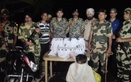 ਫਿਰੋਜ਼ਪੁਰ ਪੁਲਿਸ ਤੇ BSF ਨੂੰ ਮਿਲੀ ਸਫਲਤਾ, 7 ਕਿਲੋ ਹੈਰੋਇਨ ਸਣੇ ਇੱਕ ਤਸਕਰ ਨੂੰ ਕੀਤਾ ਕਾਬੂ