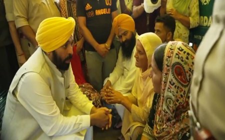 ਹੜ੍ਹ ਪ੍ਰਭਾਵਿਤ ਇਲਾਕਿਆਂ ਦਾ ਦੌਰਾ ਕਰਨ ਪਹੁੰਚੇ CM ਮਾਨ, ਲੋਕਾਂ ਦੀਆਂ ਸੁਣੀਆਂ ਸਮੱਸਿਆਵਾਂ
