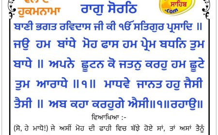 ਸ੍ਰੀ ਦਰਬਾਰ ਸਾਹਿਬ ਤੋਂ ਅੱਜ ਦਾ ਹੁਕਮਨਾਮਾ 12-09-2025