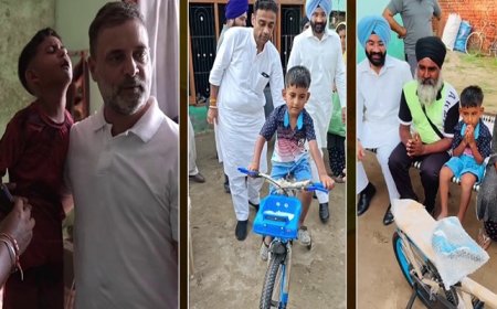 ਰਾਹੁਲ ਗਾਂਧੀ ਨੇ ਨਿਭਾਇਆ ਵਾਅਦਾ, ਅੰਮ੍ਰਿਤਸਰ ‘ਚ ਬੱਚੇ ਲਈ ਭੇਜੀ ਸਾਈਕਲ, ਵੀਡੀਓ ਕਾਲ ਵੀ ਕੀਤੀ