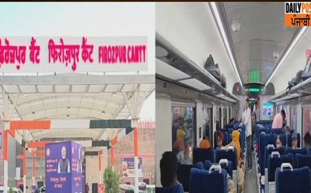 ਪੰਜਾਬ ਦੇ ਲੋਕਾਂ ਨੂੰ ਮਿਲੀ ਇਕ ਹੋਰ ਵੰਦੇ ਭਾਰਤ ਟ੍ਰੇਨ ਦੀ ਸੌਗਾਤ, ਹਫਤੇ ‘ਚ 6 ਦਿਨ ਫਿਰੋਜ਼ਪੁਰ ਤੋਂ ਦਿੱਲੀ ਤੱਕ ਚੱਲੇਗੀ
