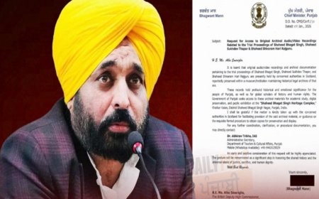CM ਮਾਨ ਵੱਲੋਂ ਬ੍ਰਿਟਿਸ਼ ਡਿਪਟੀ ਹਾਈ ਕਮਿਸ਼ਨ ਨੂੰ ਪੱਤਰ, ਸ਼ਹੀਦ ਭਗਤ ਸਿੰਘ, ਸੁਖਦੇਵ ਤੇ ਰਾਜਗੁਰੂ ਦੀ ਕੋਰਟ ਟ੍ਰਾਇਲ ਦੀ ਪ੍ਰੋਸੀਡਿੰਗ ਦੀ ਕੀਤੀ ਮੰਗ