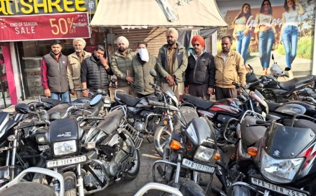 ਲੁਧਿਆਣਾ ਪੁਲਿਸ ਦੇ ਹੱਥ ਲੱਗੀ ਵੱਡੀ ਸਫਲਤਾ, ਬਾਈਕ ਚੋਰੀ ਕਰਨ ਵਾਲੇ ਗਿਰੋਹ ਦਾ ਕੀਤਾ ਪਰਦਾਫਾਸ਼
