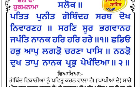 ਸ੍ਰੀ ਦਰਬਾਰ ਸਾਹਿਬ ਤੋਂ ਅੱਜ ਦਾ ਹੁਕਮਨਾਮਾ 17-02-2026