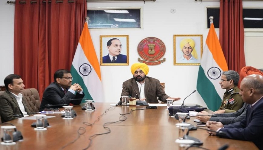 CM ਮਾਨ ਨੇ ਕੀਤੀ ਹਾਈਲੈਵਲ ਮੀਟਿੰਗ, ਅਫ਼ਸਰਾਂ ਨੂੰ ਕਾਨੂੰਨ ਵਿਵਸਥਾ ਦੀ ਸਥਿਤੀ ‘ਤੇ ਨਜ਼ਰ ਰੱਖਣ ਦੇ ਨਿਰਦੇਸ਼ ਜਾਰੀ