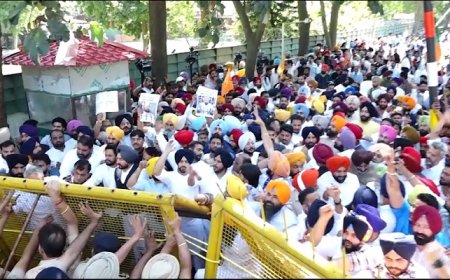 ਚੰਡੀਗੜ੍ਹ ‘ਚ ਵਿਰੋਧੀ ਧਿਰਾਂ ਵੱਲੋਂ CM ਰਿਹਾਇਸ਼ ਦੇ ਘਿਰਾਓ ਦੀ ਕੀਤੀ ਕੋਸ਼ਿਸ਼, ਪੁਲਿਸ ਨੇ ਕਈ ਆਗੂ ਲਏ ਹਿਰਾਸਤ ‘ਚ