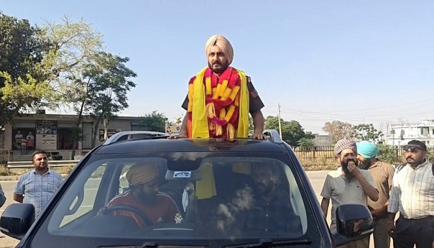 ਸੰਗਰੂਰ ਦੇ ਨੌਜਵਾਨ ਨੇ ਵਧਾਇਆ ਮਾਣ, ਫੌਜ ‘ਚ ਬਣਿਆ ਲੈਫਟੀਨੈਂਟ, ਪਿੰਡ ਵਾਲਿਆਂ ਨੇ ਕੀਤਾ ਸ਼ਾਨਦਾਰ ਸਵਾਗਤ