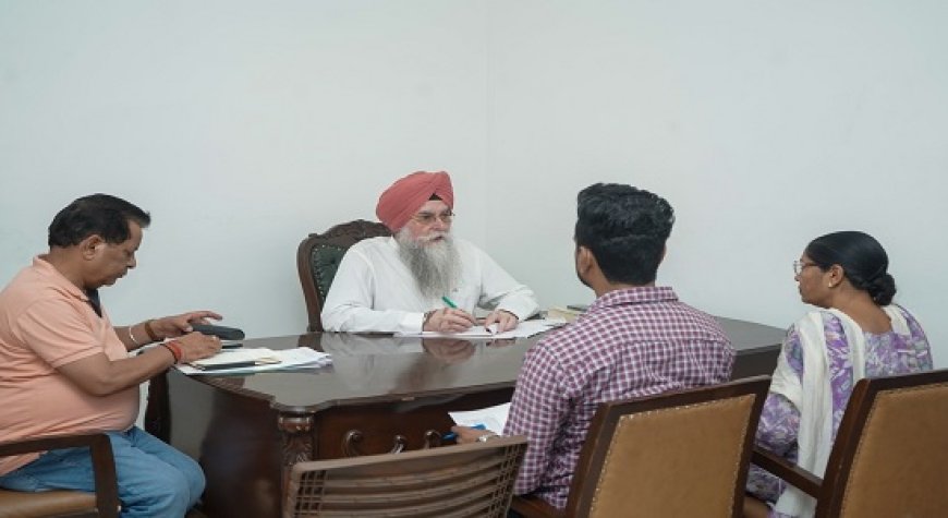 ਸਪੀਕਰ ਕੁਲਤਾਰ ਸਿੰਘ ਸੰਧਵਾ ਨੇ ਅੱਜ ਕੋਟਕਪੂਰਾ ਸਥਿਤ ਦਫ਼ਤਰ ਵਿਖੇ ਕੀਤੀ ਮੀਟਿੰਗ