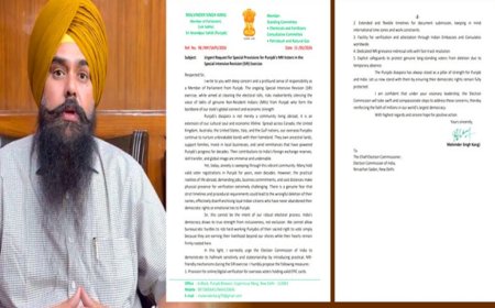 NRI ਪੰਜਾਬੀਆਂ ਦੇ ਵੋਟ ਬਚਾਉਣ ਦੀ ਮੰਗ, MP ਮਾਲਵਿੰਦਰ ਕੰਗ ਨੇ SIR ਨੂੰ ਲੈ ਕੇ ਮੁੱਖ ਚੋਣ ਕਮਿਸ਼ਨਰ ਨੂੰ ਲਿਖਿਆ ਪੱਤਰ
