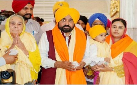 ਪਰਿਵਾਰ ਸਣੇ ਤਖਤ ਸ੍ਰੀ ਪਟਨਾ ਸਾਹਿਬ ਵਿਖੇ ਹੋਏ ਨਤਮਸਤਕ CM ਮਾਨ, ਗੁਰੂਘਰ ਦਾ ਲਿਆ ਅਸ਼ੀਰਵਾਦ
