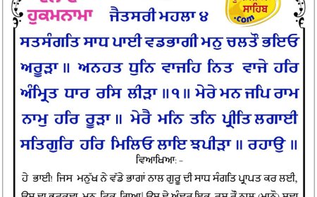 ਸ੍ਰੀ ਦਰਬਾਰ ਸਾਹਿਬ ਤੋਂ ਅੱਜ ਦਾ ਹੁਕਮਨਾਮਾ 29-05-2026