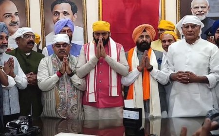 ਕੇਵਲ ਸਿੰਘ ਢਿੱਲੋਂ ਨੇ BJP ਪੰਜਾਬ ਦੇ ਨਵੇਂ ਪ੍ਰਧਾਨ ਵਜੋਂ ਸੰਭਾਲਿਆ ਅਹੁਦਾ, CM ਨਾਇਬ ਸੈਣੀ ਸਣੇ ਕਈ ਆਗੂ ਰਹੇ ਮੌਜਦੁ