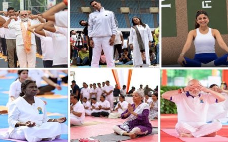 PM ਮੋਦੀ ਤੋਂ ਲੈ ਕੇ ਸ਼ਿਲਪਾ ਸ਼ੈੱਟੀ ਤੱਕ… ਤਸਵੀਰਾਂ ‘ਚ ਦੇਖੋ ਅੱਜ ਦੇਸ਼ ਭਰ ‘ਚ ਕਿਸਨੇ-ਕਿੱਥੇ ਤੇ ਕਿਵੇਂ ਮਨਾਇਆ ਅੰਤਰਰਾਸ਼ਟਰੀ ਯੋਗ ਦਿਵਸ