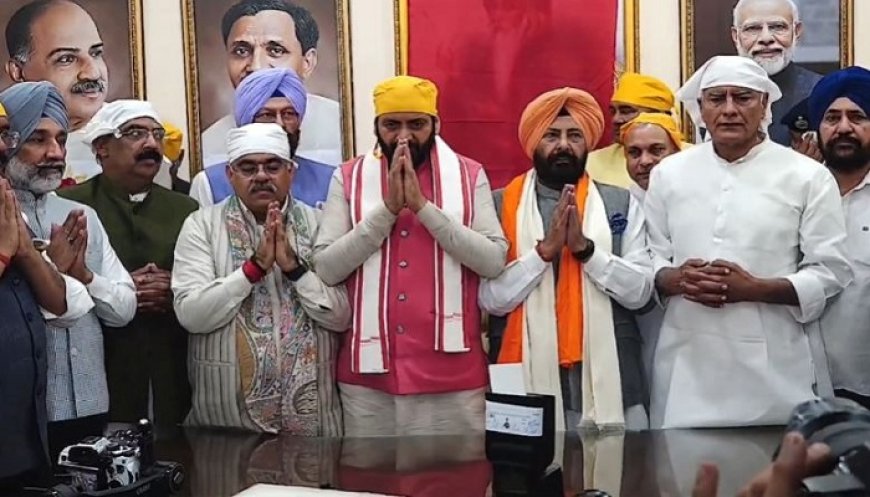 ਕੇਵਲ ਸਿੰਘ ਢਿੱਲੋਂ ਨੇ BJP ਪੰਜਾਬ ਦੇ ਨਵੇਂ ਪ੍ਰਧਾਨ ਵਜੋਂ ਸੰਭਾਲਿਆ ਅਹੁਦਾ, CM ਨਾਇਬ ਸੈਣੀ ਸਣੇ ਕਈ ਆਗੂ ਰਹੇ ਮੌਜਦੁ