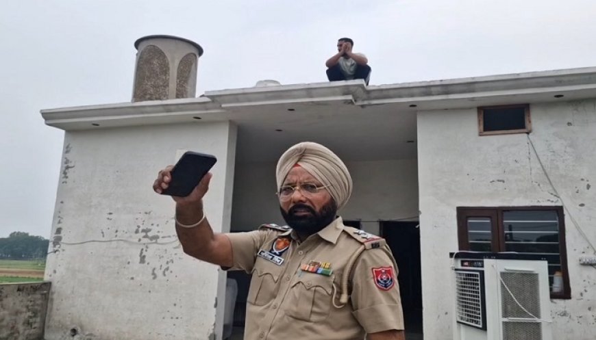 ਕਾਊਂਟਰ ਇੰਟੈਲੀਜੈਂਸ ਨੂੰ ਵੇਖ ਛੱਤ ‘ਤੇ ਚੜ੍ਹਿਆ ਨੌਜਵਾਨ, 2 ਘੰਟੇ ਕੀਤਾ ਹਾਈ ਵੋਲਟੇਜ ਡਰਾਮਾ