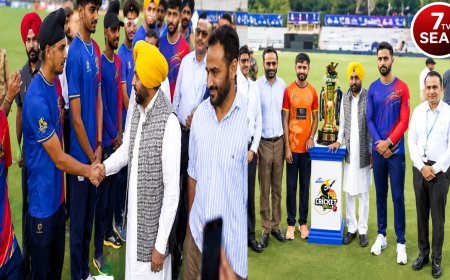 ਸ਼ੇਰ-ਏ-ਪੰਜਾਬ ਟੀ-20 ਲੀਗ ਕ੍ਰਿਕਟ ਦੇ ਸਮਾਪਤੀ ਸਮਾਰੋਹ ‘ਚ ਪਹੁੰਚੇ CM ਮਾਨ, ਖਿਡਾਰੀਆਂ ਨਾਲ ਕੀਤੀ ਮੁਲਾਕਾਤ