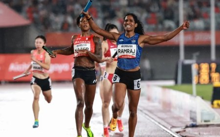 ਭਾਰਤੀ ਮਹਿਲਾ ਟੀਮ ਨੇ 4X400 ਮੀਟਰ ਰਿਲੇਅ ‘ਚ ਰਚਿਆ ਇਤਿਹਾਸ, ਭਾਰਤ ਦੀ ਝੋਲੀ ਆਇਆ 6ਵਾਂ ਗੋਲਡ