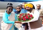 CM ਭਗਵੰਤ ਮਾਨ ਨੇ ਰਾਸ਼ਟਰਪਤੀ ਦ੍ਰੋਪਦੀ ਮੁਰਮੂ ਦਾ ਚੰਡੀਗੜ੍ਹ ਪਹੁੰਚਣ ‘ਤੇ ਕੀਤਾ ਨਿੱਘਾ ਸਵਾਗਤ